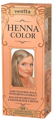 Henna Color 111 Natur Blond Haarbalsam Haarfarbe Farbeffekt Naturhaarfärbemittel Henne Öko