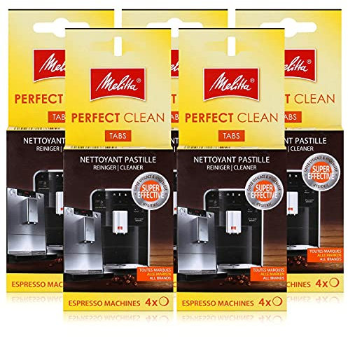 Melitta Perfect Clean 4 tablettes de nettoyage pour machines à expresso 4 x 1,8 g (lot de 5)