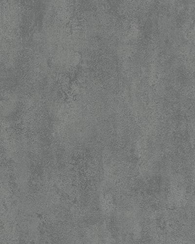 Papier peint non-tissé Gris Unie Fibre de Verre Tache Unie pour chambre de mouton salon ou cuisine Qualité supérieure 100% Fabriqué en Allemagne 10,05 x 0,53m 82058 Marburg