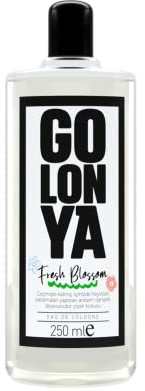 Golonya - FRESH BLOSSOM - Flacone acqua di colonia - Kolonya 250 ml - Rinfrescante - Intenso - Sentore Floreale - Profumo unisex a lunga durata