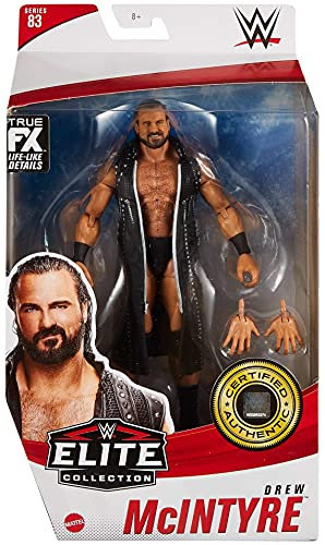 WWE Drew Mcintyre Elite Collection Series 83 Action Figure 6 in Posable Collectible Gift Fans Ages 8 Years Old and Up​ includes toy