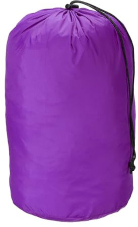 PATIKIL Stuff Sack, 9 x 16 Inch Waterproof Outdoor Storage Sack Ultralight Drawstring Dust Flap Bag for Camping, Purple