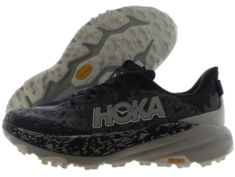 HOKA ONE ONE 1147791-BKSTR Speedgoat 6 Men Black/Stardust UK 8.5