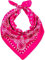 HEVIBK Bandana Damen Herren,Nickitücher Kopftuch Halstuch Männer, Unisex Tuch Bindetuch (Rosa)