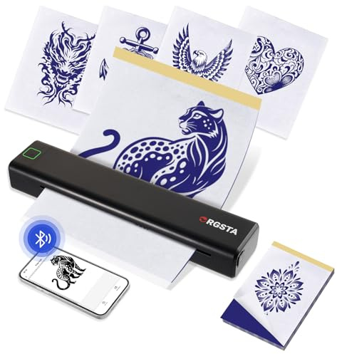 ORGSTA S008 A4 Stampante per Tatuaggi Termica Bluetooth Stencil Printer