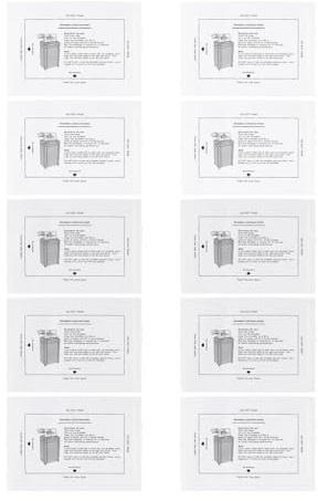 DUZEPA 10 fogli lubrificanti in carta oleata per distruggidocumenti per la cura dei distruggidocumenti Fogli lubrificanti per la manutenzione dei distruggidocumenti Accessori