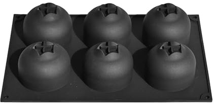 Xmccvt Stampo in silicone, 6 cavità, per mirtilli, antiaderente, riutilizzabile, in silicone, per muffin, torte, cioccolato, dessert, casa, matrimonio, festa