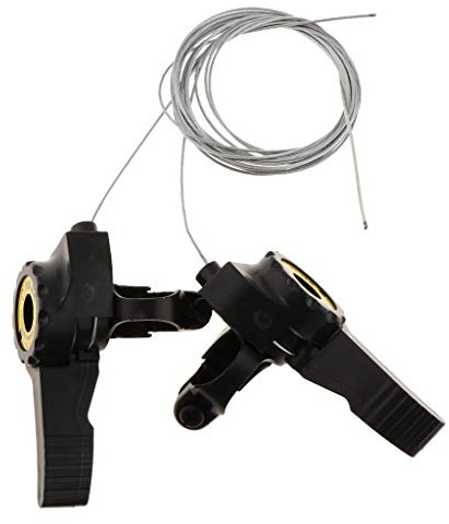 CUTICATE 1 Pair MTB Bike Speed Thumb Gear Shifter Top Mount with Shift Cable, 3x5 / 3x6 / 3x7 Speeds, fits for 22.2mm Dia. Handlebar