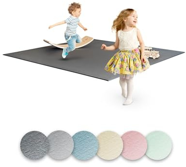 Ehrenkind® Krabbelmatte PRO | Extra dick und Soft | Made in Germany | Spielmatte Baby |Oeko-Tex 100 | Größe 180x120cm GRAU