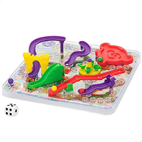 ColorBaby 49353 Treppen Cb Games-Spiel Schlangen und Leitern 3D, grün