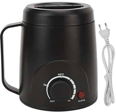 Wachswärmer, 110–240 V Wachswärmer, professioneller und einstellbarer Schmelzwachstopf, Wachstopf mit schneller Temperatur, elektrisches Wachswärmer-Kit für Haarentfernungsmaschine(EU Plug)