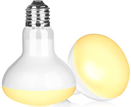 NEPTONION Reptilienwärmelampe, 75W UV-Wärmelampe, Tageslicht-Spotlampe für Eidechsen, Schildkröten, Bartagamen (E26, 220V),2 Pack