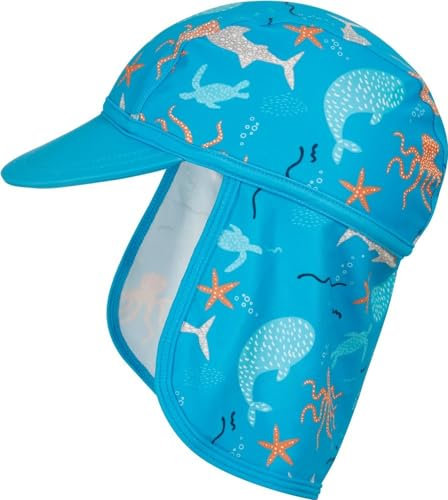Playshoes Mütze mit UV-Schutz Meerestiere 53, Meerestiere