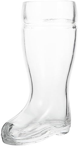 PRETYZOOM Copa De Cristal Forma De Botas 580 Ml Vaso Para Beber Vidrio Transparente Reutilizable Adecuado Para Cócteles Bar y Hogar