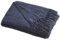 Appletree - Navy Chenille Throw/Blanket (130 x 180cm) - Navy Blue Sofa Throw - Textured Throw in Navy - Blue Navy Woven Blanket - Navy Knit Blanket - Throw With Tassels - Home Decor