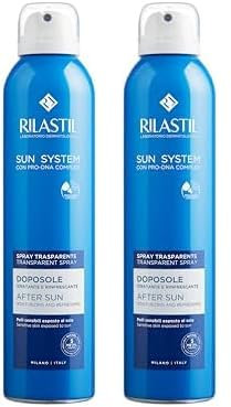 Rilastil Sun System Spray Latte Doposole Rinfrescante Viso e Corpo, Emulsione Fluida dalla Texture Leggera, Idratante e Rigenerante, Confezione da 400ml