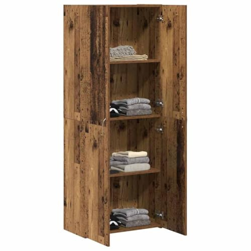 vidaXL Mobile per Ufficio Legno Vecchio 60 x 32 x 152,5 cm, Armadio Ufficio, Design Rettangolare, Mobili Moderni per Spazi di Lavoro, Soluzioni di Stoccaggio Resistenti