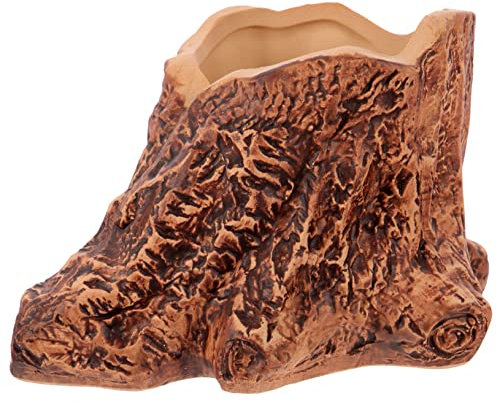 TOYANDONA Pot à Fleurs en Céramique Imitation Racine D’Arbre pour Plantes Succulentes Et Cactus, Décoration Intérieure Et Extérieure, Jardinière Originale pour Bureau Et Maison