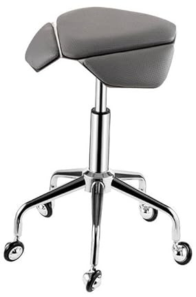 Generico Sedia Ergonomica Con Sgabello A Sella, Sgabello Da Ufficio Ad Altezza Regolabile Con Ruote, Cuscino Del Sedile Trapezoidale For Il Salone Home Office(Color 2)
