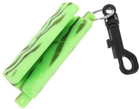 Luxshiny Extractor de Flechas de Silicona Clip de Cinturón, Tirador Ergonómico Antideslizante para Tiro, Accesorio Portátil para Práctica y Extracción Segura de Flechas (Verde a Rayas)