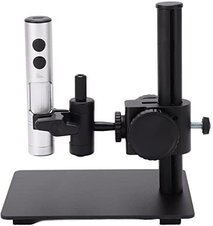 Cocoarm Digitalt USB-mikroskop Mini-elektronmikroskop i Aluminiumlegering 12MP 3840 X 3104 med 3 Linser Ringljus 360 Graders Stativ för CNC-inspektion Lödreparation