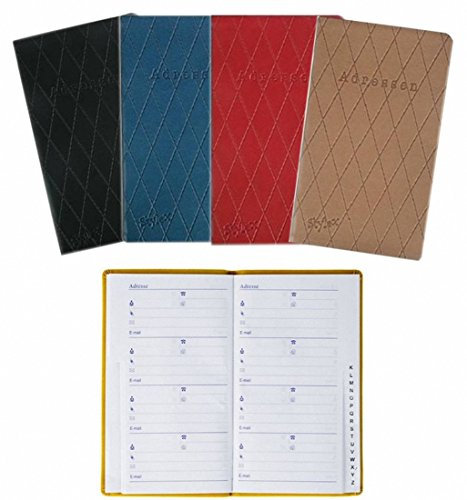 Adressbuch ca. 9,2 x 15,8 cm farbig sortiert 2er-Pack