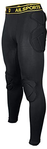 SHINESTONE Men's Sport Soccer Long Pants Crashproof Men Goal Keeper Goalie Padded Trousers (Goalkeeper pants, Medium)