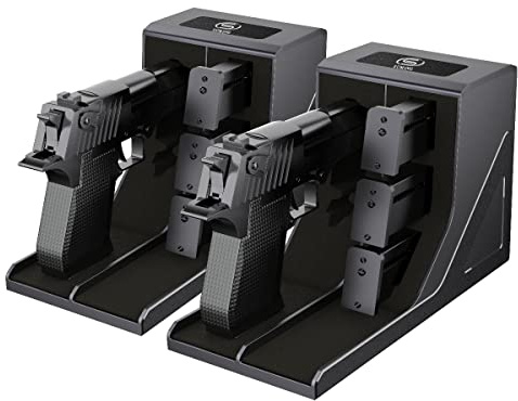 SUMING Universal Pistol Rack, Handgun Rack Pistol Holder for Gun Safe, Gun Holder Protective Pistol Stand Gun Storage Fit Most Handguns