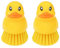 GTOTd Cute Ducky Washing Dish Brush Bürste（2 Packs） Küche Bürste Spülbürste Waschen Deep Clean Kitchen Bürste Sink Bathroom Vegetable Bürste Household Cleaning Enjoy