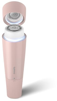 Philips Gesichtshaarentferner, 5000 Series, Haarentfernungsgerät für Frauen, kabellos und kompakt, mit hypoallergenem Kopf, sanftes und schnelles Entfernen feinster Haare im Gesicht, Modell BRR454/00