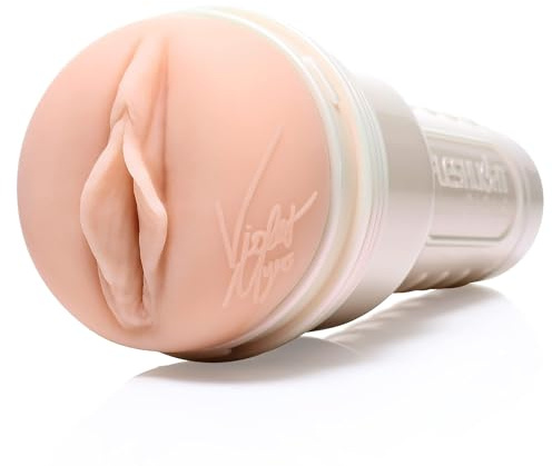 Fleshlight - Violet Myers - Masturbador Masculino Real - Textura Waifu - Placer Intenso - Diseño Interior Estrecho de Cubos y Perlas - Fácil de Limpiar