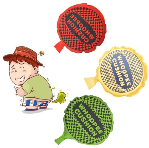 3Pcs Self Inflating Whoopee Cushion Large Whoopie Cushions Toy for Kids,Adult,8 Whoopie Cushion Bulk Classic Practical Joke and Pranks for Kids Adults Gifts Christmas Party Favour Stocking Fillers