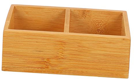 PRETYZOOM 1pezzi Scatola in Legno per Bustine di tè Scatola di Conservazione per Bustine di caffè e Zucchero per Uso Domestico e Ufficio Realizzata in Legno di Robusta e Durevole