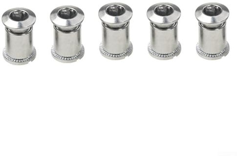 Bulloni per corona per mountain bike, resistenti, confezione da 5 pezzi, in acciaio (una tripla)