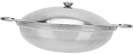 PRETYZOOM 1 Satz Bratpfanne aus Edelstahl doppelter Ohrentopf Antihaft-Pfanne topf antihaftbeschichtet non stick pan Kochgeschirr aus Edelstahl Campingkochgeschirr Kochtopf