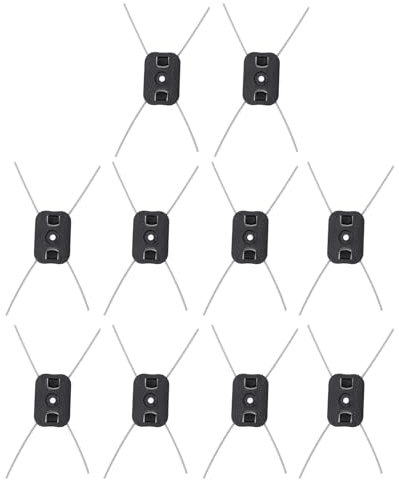 TOPINCN 10Pcs String Trimmer Attachment Head Replacement, Electric StringTrimmer Blade Spool Wire Grass Trimmer Head String Trimmer Head Compatible with Garden Lawn Cordless String Trimmer