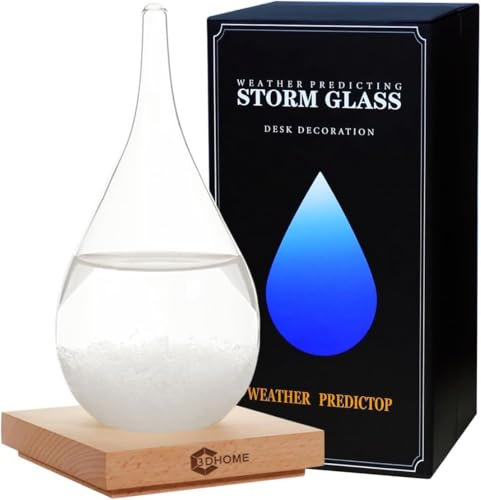 Boule de cristal tempête, décoration Noël, station météo tendance, créative bureau intérieur (petite taille)