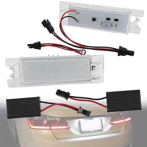 LEVANLIGHT Opel LED License Plate Light Plate Lamps Assembly 3528 SMD Cool White Lamps Bulb for Vauxhall Zafira B Vectra C Corsa C Corsa D Insigina Astra J Astra H Adam Cascada Meriva A/B