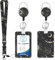 3Pcs Ausweishülle Mit Band, Hartplastik Lanyard Mit Kartenhalter, Sonne Und Mond Sterne Für Büro Oder Schule