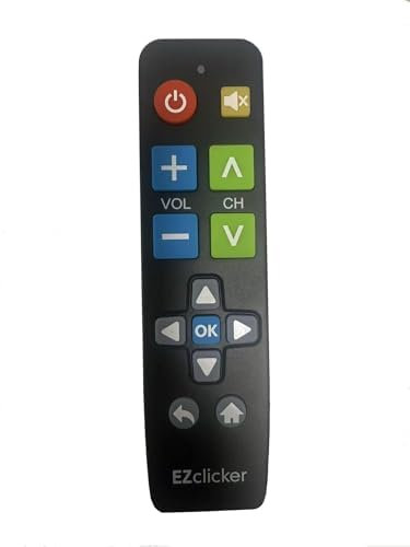Samsung Replacement TV Remote Compatible with Samsung TV's ONLY (Black) Big Button TV Remote Control, Simplified and Easy to Use (2xAAA Batteries not Included) (Black)