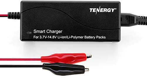 Tenergy TLP-4000 Universal 1A Smart Charger for Li-Ion/Polymer Battery Packs with PCB (3.7V-14.8V 1-4 Cell)