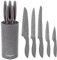 Blackmoor 66919 5-Piece Knife Set/Comes with Freestanding Storage Block/Stainless Steel Knives/Non-Stick Grey Marble Coating/Easy Clean/Modern & Stylish Kitchen Accessory