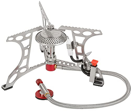 Highlander Unisex – Erwachsene 'Triplex' Gaskocher, Edelstahl, OneSize