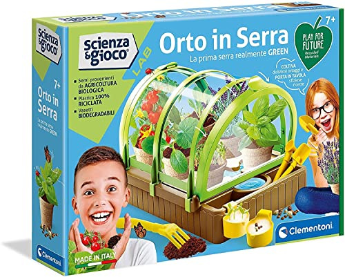 Clementoni Science & Play Lab-L'Orto in Serra-Play for Future-Made in Italy-orto botanico-Gioco scientifico (Versione in Italiano), 7 Anni+, 19175