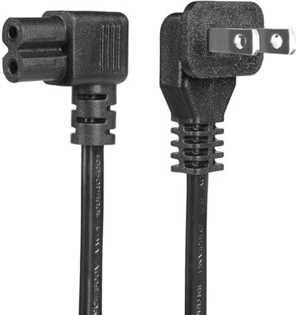 10 Feet Power Cord Compatible Samsung TV, TCL Roku LG LED LCD TV Right Angle Power Cable Replacement