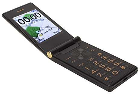 Téléphone Portable débloqué Senior Flip, Grand écran de 2,8 Pouces, Téléphone Portable Flip Facile à Utiliser pour les Personnes âgées, Téléphone Portable GSM avec Bouton SOS (Couleur de ternissement)