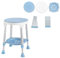 YUENFONG Sgabello da doccia girevole a 360°, 6 altezze, regolabile in altezza, sedile per doccia, sedile da bagno in alluminio e plastica ABS, sgabello da bagno antiscivolo, carico massimo 150 kg