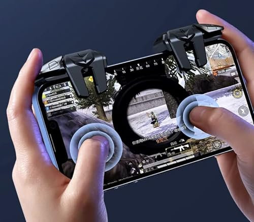 RATASK Mobile Gaming Trigger, PUBG Game Trigger Controller, Shooting L1 R1 Key Button, Game Controller