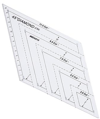 Lurrose 45 Werkzeug Lineal Zum Schneiden Lineal Zum Nähen Lineal Zur Herstellung Von Kleidern Nählineal Quiltlineal Handwerklicher Herrscher Lineal Patchwork
