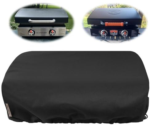 Grillabdeckung für Blackstone 55,9 cm Tisch-Grillplatte mit Kapuze, passgenau, wasserdicht, UV-beständig, winddicht, tragbare Grillabdeckung für Blackstone Adventure Ready und mehr,